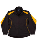 Legend Adults Warm Up Jacket JK53 Casual Wear Winning Spirit XS Black/Gold 