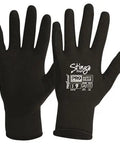 Pro Choice Stinga Frost Black Pvc Foam On Nylon Winter Liner X12 - NPFF PPE Pro Choice 7  
