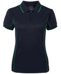 JB'S Wear Women’s Piping Work Polo 7LPI Casual Wear Jb's Wear Navy/Green 8 