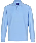 Winning Spirit Traditional Poly/Cotton Unisex Polo Shirt PS12 Casual Wear Winning Spirit Skyblue XS 