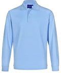 Winning Spirit Traditional Poly/Cotton Unisex Polo Shirt PS12 Casual Wear Winning Spirit Skyblue XS 