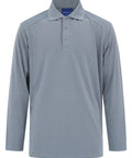 Men's Bamboo Charcoal Eco Fabric Long Sleeve Polo PS89 Winning Spirit