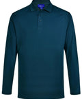 Mens Bamboo Charcoal Eco Fabric Long Sleeve Polo PS89 Winning Spirit