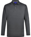 Mens Bamboo Charcoal Eco Fabric Long Sleeve Polo PS89 Winning Spirit