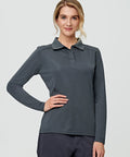 Ladies Bamboo Charcoal  Eco Fabric Long Sleeve Polo PS90 Casual Wear Winning Spirit   