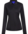 Ladies Bamboo Charcoal  Eco Fabric Long Sleeve Polo PS90 - City Workwear