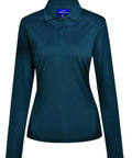 Ladies Bamboo Charcoal  Eco Fabric Long Sleeve Polo PS90 - City Workwear
