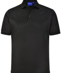 Winning Spirit Men's Sustainable Poly/Cotton Corporate Polo Shirt PS91 Casual Wear Winning Spirit Black XS 