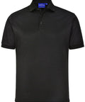 Winning Spirit Men's Sustainable Poly/Cotton Corporate Polo Shirt PS91 Casual Wear Winning Spirit Black XS 