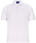 Winning Spirit Men's Sustainable Poly/Cotton Corporate Polo Shirt PS91 Casual Wear Winning Spirit White XS 