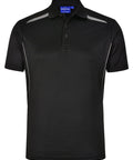 Winning Spirit Men's Sustainable Poly-Cotton Contrast Polo PS93 Casual Wear Winning Spirit   