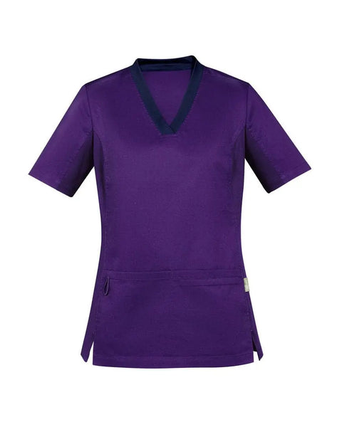 Biz Care Riley Womens V-Neck Scrub Top CST043LS - Simply Scrubs Australia