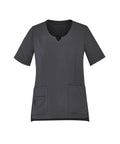 Biz Care Womens Tailored Fit Round Neck Scrub Top CST942LS - Simply Scrubs Australia