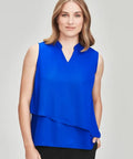 Biz Collection Seville Womens Sleeveless Layered Blouse RB260LN - Flash Uniforms 