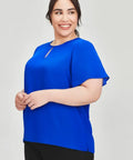 Biz Collection Vienna Womens Short Sleeve Blouse RB261LS - Flash Uniforms 