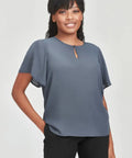 Biz Collection Vienna Womens Short Sleeve Blouse RB261LS - Flash Uniforms 