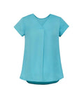 Biz Corporate's Kayla V-Neck Pleat Blouse RB967LS Biz Corporates