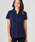 Biz Corporates Juliette Short Sleeve Blouse RB977LS Biz Corporates