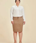 Biz Collection Traveller Womens Chino Corporate Skirt RGS264L - Flash Uniforms 
