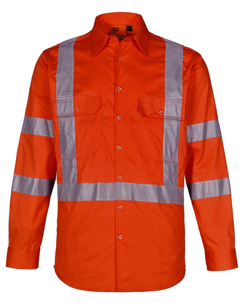 Unisex Biomotion NSW Rail Safety Shirt SW66 Active Wear Winning Spirit Orange 2XS 