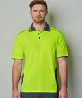 Unisex Hi-Vis Bamboo Charcoal Vented SS Polo SW79 Casual Wear Winning Spirit   