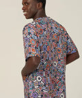 Water Dreaming Unisex Indigenous Scrub Top CATRG9 - Simply Scrubs Australia