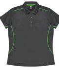 Aussie Pacific Kuranda Lady Polo Shirt 2323  Aussie Pacific SLATE/FLURO GREEN 6 