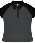 Aussie Pacific Manly Lady Polos 2318  Aussie Pacific CHARCOAL/BLACK 6 