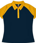 Aussie Pacific Manly Lady Polos 2318  Aussie Pacific NAVY/GOLD 6 