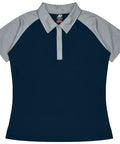 Aussie Pacific Manly Lady Polos 2318  Aussie Pacific NAVY/SILVER 6 