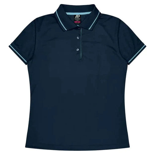 Aussie Pacific Cottesloe Lady Polo Shirt 2319  Aussie Pacific NAVY/SKY 6 