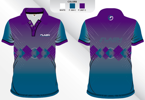 Custom Sublimated Badminton Polo Shirt SP29  Sublimation   