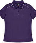 Aussie Pacific Currumbin Lady Polo Shirt 2320  Aussie Pacific PURPLE/WHITE 6 