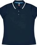 Aussie Pacific Portsea Lady Polo Shirt 2321  Aussie Pacific NAVY/WHITE 6 