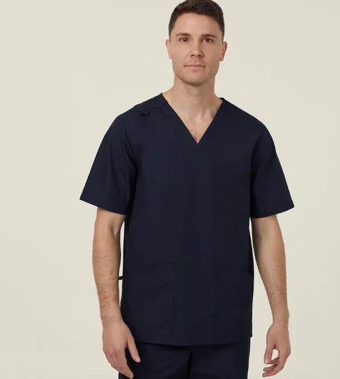 Vital Antibacterial Chang Unisex Scrub Top CATFRS - Simply Scrubs Australia