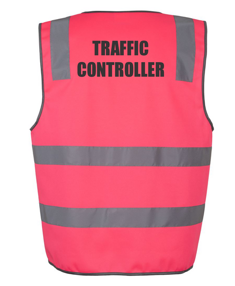 Traffic Controller Printed Vest Traff6DNSC