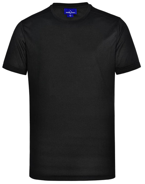 Men's Rapid CoolTM  Ultra Light Tee Shirt TS39 Casual Wear Winning Spirit Black XS 