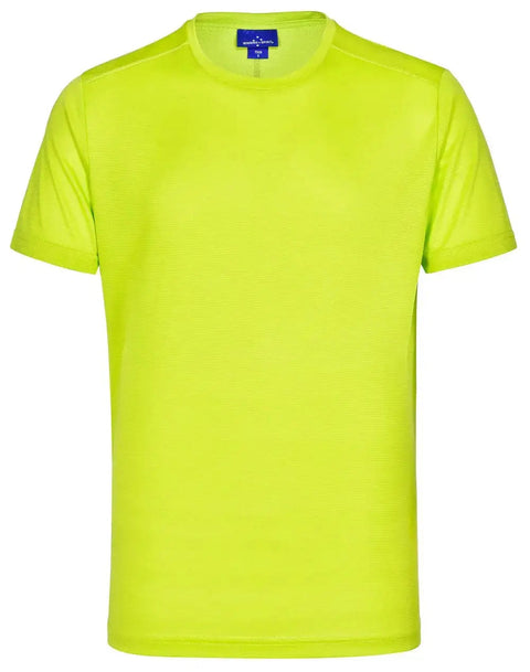 Men's Rapid CoolTM  Ultra Light Tee Shirt TS39 Casual Wear Winning Spirit Lime Green XS 
