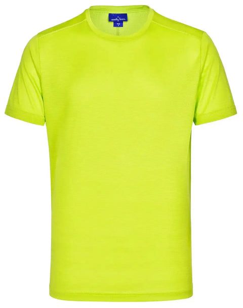 Men's Rapid CoolTM  Ultra Light Tee Shirt TS39 Casual Wear Winning Spirit Lime Green XS 