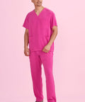 Biz Care Unisex Pink Scrub Pants CSP102UL - Allsorts Workwear