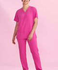Biz Care Unisex Pink Scrub Pants CSP102UL - Allsorts Workwear