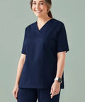 Women's Anti-Bacterial Silver Tokyo V-Neck Scrub Top CST141LS - Simply Scrubs Australia