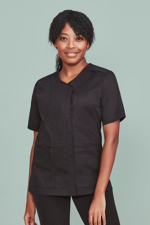 Biz Care Women's Beauty Therapist Tunic Scrub Top CST240LS - Flash Uniforms 