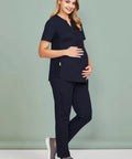 Biz Care Women's Maternity Scrub Top CST243LS - Flash Uniforms 