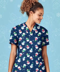 Biz Care Women's Christmas Scrubs Top - Simply Scrubs Australia