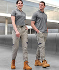 Unisex Cotton Stretch Drill Cuffed Work Pants WP28 Work Wear Australian Industrial Wear   