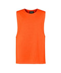 Mens His Vis Sleeveless Tee ZH297 Work Wear Syzmik Orange XXS 