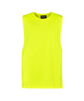 Mens His Vis Sleeveless Tee ZH297 Work Wear Syzmik Yellow XXS 