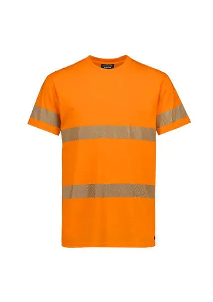 SYZMIK Men's Hi Vis Segmented Tape Cotton Tee Shirt ZH510 - Allsorts Workwear