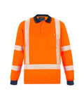 NSW Rail Unisex Hi-Vis X Back Polo Shirt ZH690 Work Wear Syzmik NSW Rail Orange XXS 